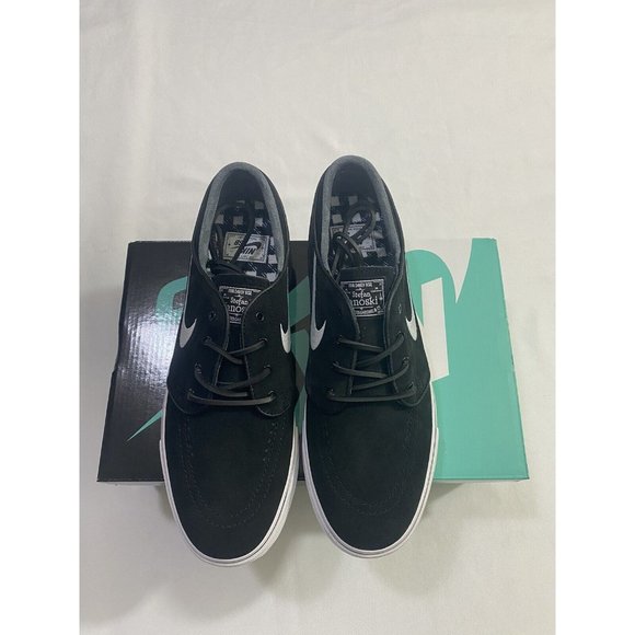 New Mens Size 9.5 Black White Nike SB Zoom Stefan Janoski OG Skate Shoes main image 10